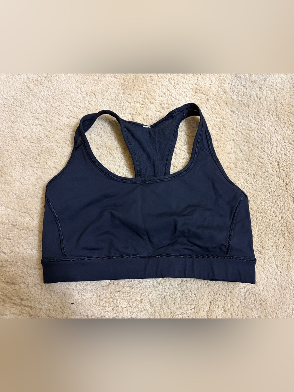 lululemon athletica Black Racerback Sports Bra| size 4